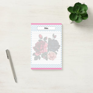 Pink and Blue Roses Notes
