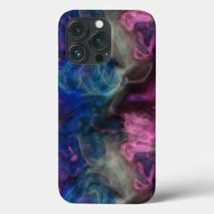 pink and blue smoke abstract iPhone 13 pro case