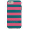 Pink and Blue Striped Pattern Custom Name