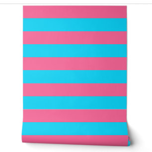 Pink and Blue Stripes Wall Decor