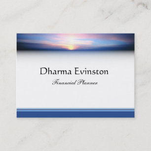 Pink and Blue Sunset Business Card