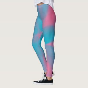 Pink and Blue tie-dye Leggings