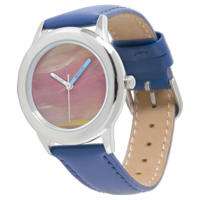 Pink and Blue watch (Angled)