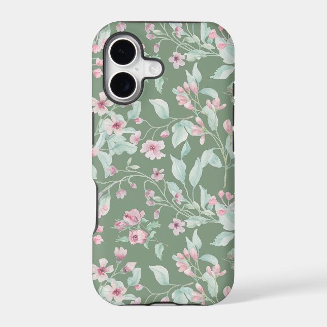 Pink and blush floral pattern  Case-Mate iPhone ca (Back)