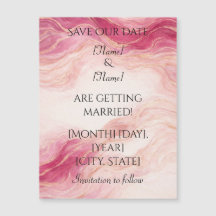 Pink and Blush Magnetic Card