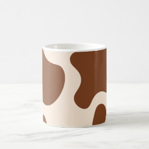 Pink and Brown Cow Print Coffee Mug