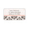 Pink and Brown Damask Address Labels Custom