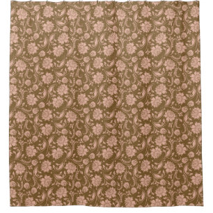 Pink and Brown Floral Pattern