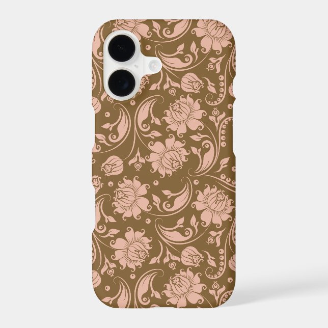 Pink and Brown Floral Pattern (Back)