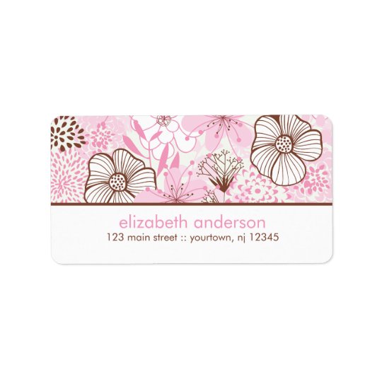 Pink and Brown Florals