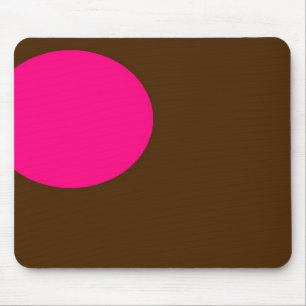 pink and brown mousepad
