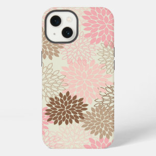 Pink And Brown Mum Pattern iPhone 13 Case