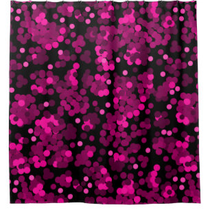 Pink and burgundy polka dot confetti pattern