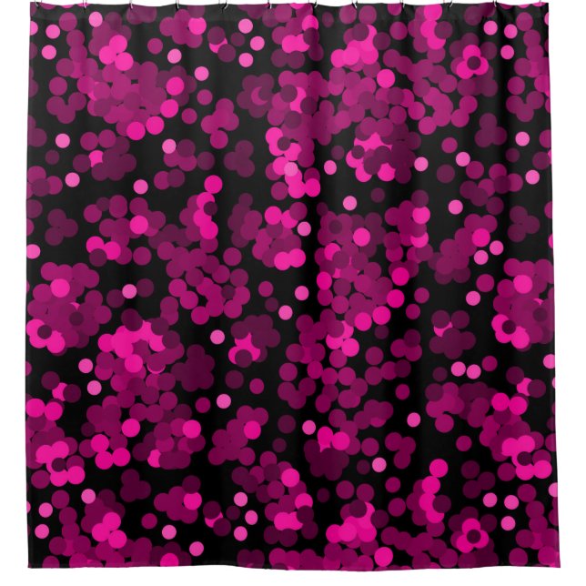 Pink and burgundy polka dot confetti pattern (Front)
