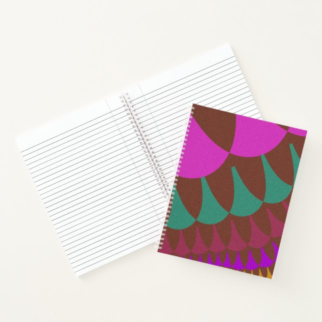 Pink and Burgundy Scales Notebook (Inside)