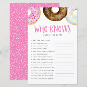 Pink and Chocolate Doughnuts Who Knows Mom Best Ga