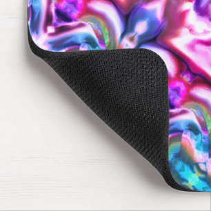 Pink and colourful rapport with rough glass style mouse pad