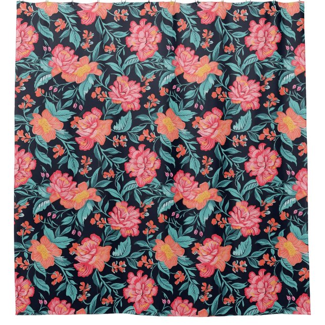 Pink and Coral Flowers (Front)