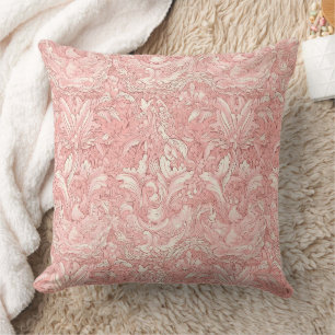 Pink and Cream Feminine Parisian Pillow