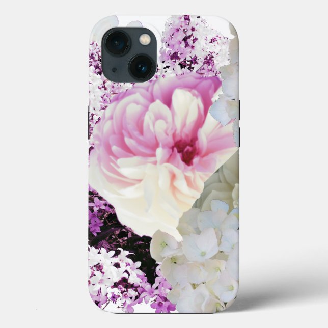 Pink and Cream Floral  Case-Mate iPhone Case (Back)