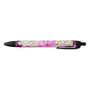 Pink and Cream Floral Ink Pen