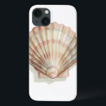 Pink and Cream Seashell iPhone 13 Case<br><div class="desc">Megan Meagher loves to paint pictures of the beautiful ocean collections. She captures the most natural yet beautiful offers of nature in sea life. In this classic and simple painting, it captures the simplicity of a beautiful cream and pink seashell. Get this piece of fine art print today to add...</div>