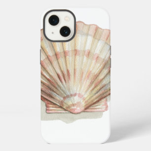 Pink and Cream Seashell iPhone 13 Case