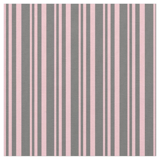 Pink and Dim Grey Lines/Stripes Pattern Fabric (Close Up)