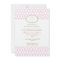 Pink and Gold Christening Baptism Invitation