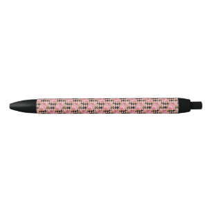 Pink and Gold Floral Pen
