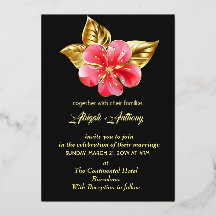 Pink and Gold floral wedding