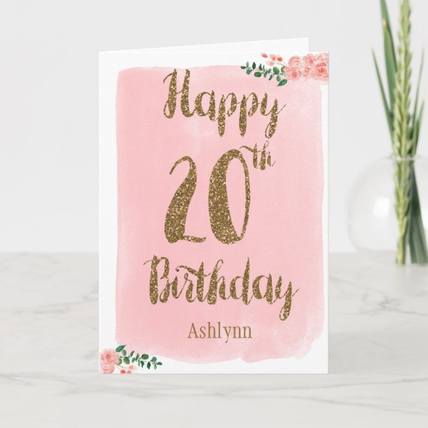 20th Birthday Cards | Zazzle CA