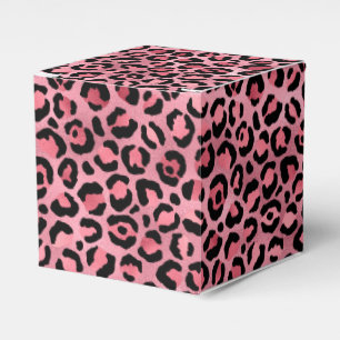Pink and Gold Leopard Series Design 2 Favor Box