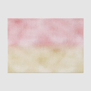 Pink and Gold Ombre Foil Tissue Paper