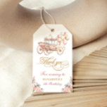 Pink and Gold Princess Carriage Birthday Party Gift Tags<br><div class="desc">Embark on a journey of elegance and celebration with our Elegant Balloons Pink and Gold Princess Carriage Birthday Party Gift Tags! This captivating design is a visual ode to whimsy and elegance, featuring a regal carriage adorned with delicate pink balloons. The gentle watercolor touches lend a soft, dreamy quality to...</div>