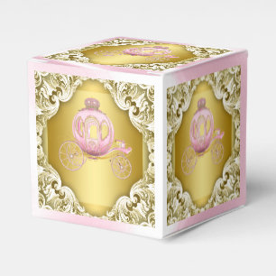Pink and Gold Princess Favor Box