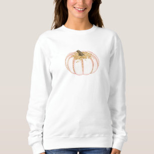 Pink and Gold Pumpkin Sweatshirt