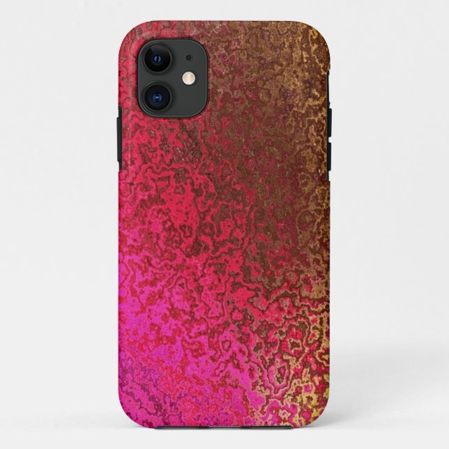 Pink and Gold Shimmer iphone 5 Case (Back)