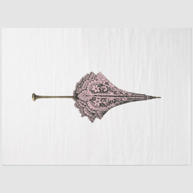 Pink and Gold Steampunk Series Design 17 Tissue Paper (Front)