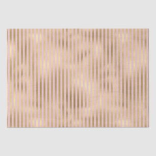 Pink and Gold Stripes Tissue Paper