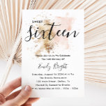 Pink And Gold Sweet 16 Invitations 16Th Birthday<br><div class="desc">This Sweet 16 Invitation features a pink and gold watercolor splash and a beautiful script and sans serif font combination. Very elegant, it is the best way to invite guests to join your 16th birthday party. Do you need it for a different age? No problem, it can be personalized by...</div>