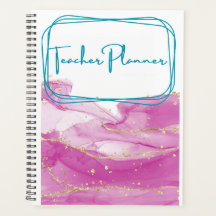 Pink and Gold Teacher Binder
