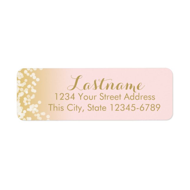Pink and Gold Twinkle Lights (Front)