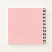 Pink and Gold Watercolor Abstract Painting Notebook (Back)