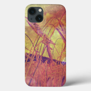 Pink And Gold Wheat iPad case