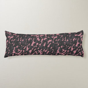 pink and gray camo abstract body pillow