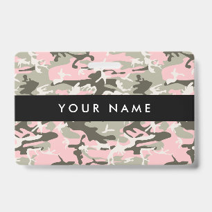 Pink and Green Camo, Camouflage, Military, Army Badge