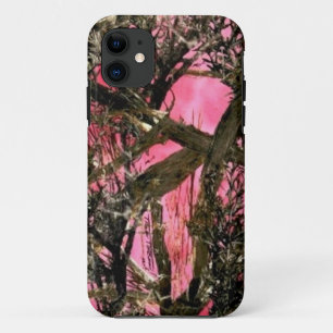 "Pink and Green Camouflage" iPhone 11 Case