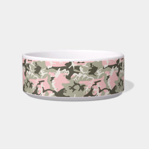 Pink and Green Camouflage, Military, Army Bowl