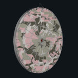 Pink and Green Camouflage, Military, Army Dartboard<br><div class="desc">Elegant, stylish and sophisticated camouflage pattern in pink and green colour. Modern and trendy gift, perfect for the military lover in your life.</div>